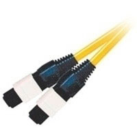 Cablestogo 30m MTP LSZH 9/125 Single-Mode Fiber Assembly Ribbon Cable - Yellow (35104)